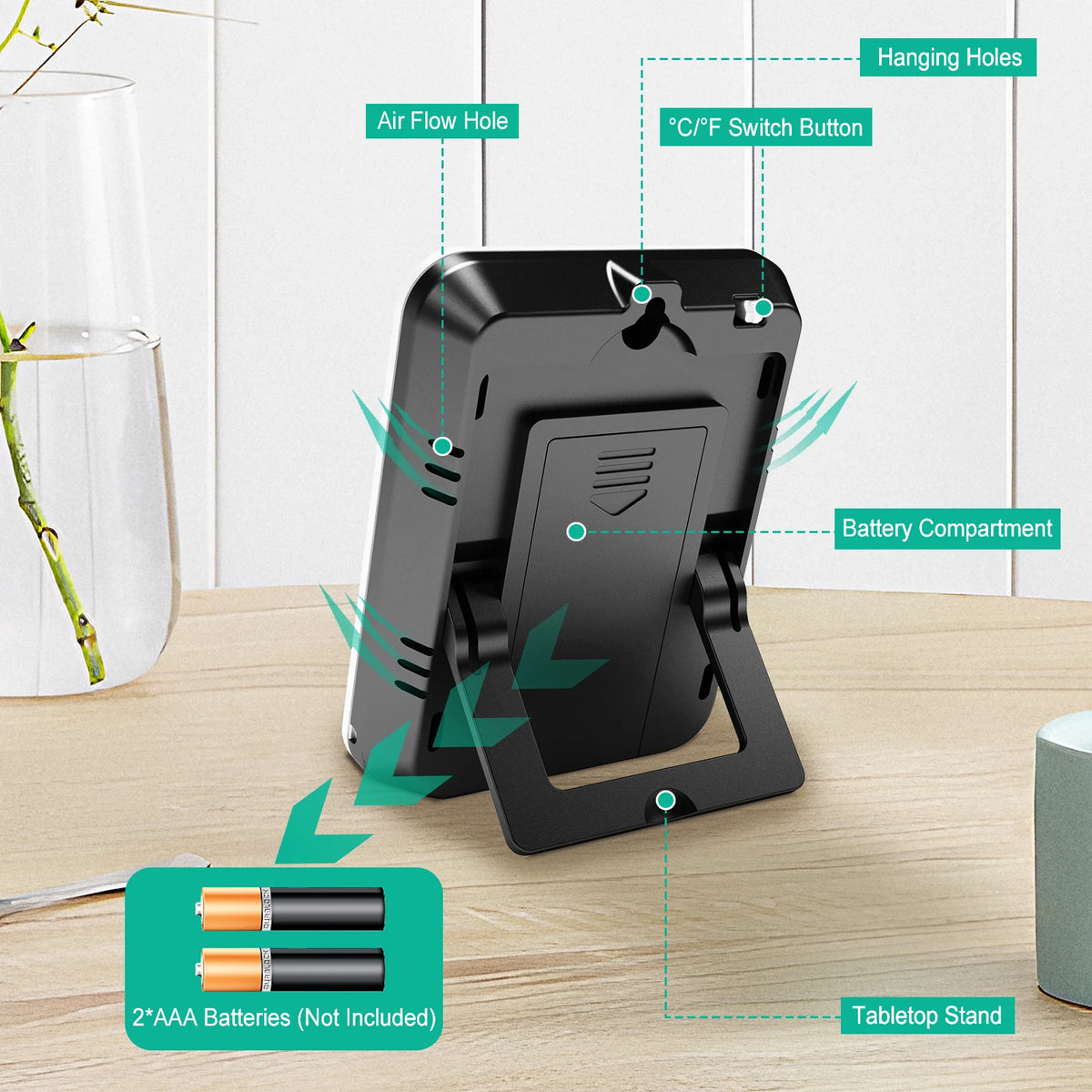 Digital Hygrometer Thermometer | Large Display & 24H Memory Hygrometer Thermometer QXL