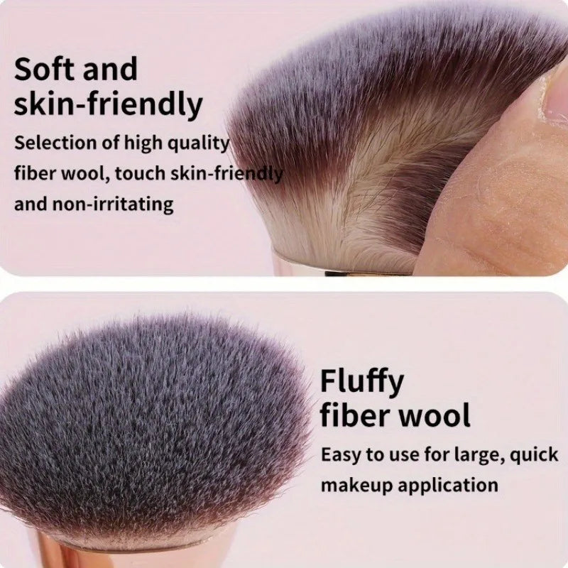 Double-Ended Foundation & Blush Contour Brush | Soft Bristles Contour Makeup Brush QXL