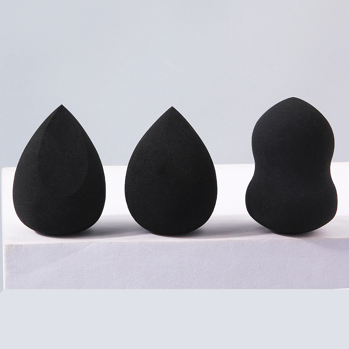 3/5-Pack Black Water-Activated Makeup Sponge Powder Puff Set Makeup Sponge Set QXL