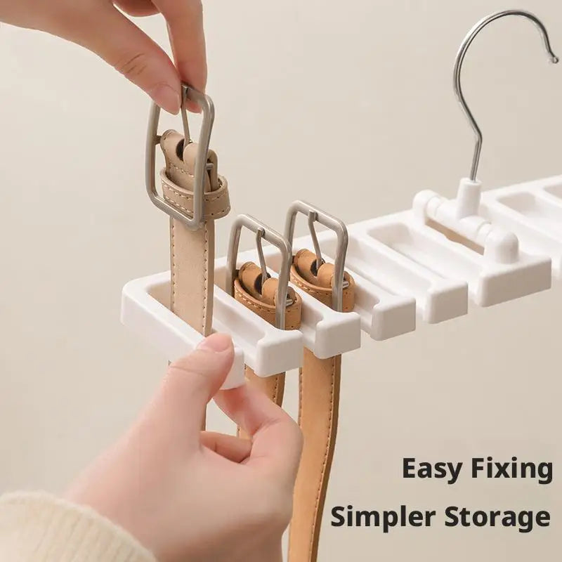 Belt & Tie Organizer Hanger | Wardrobe Scarf Rack Wardrobe Organizer Rack QXL