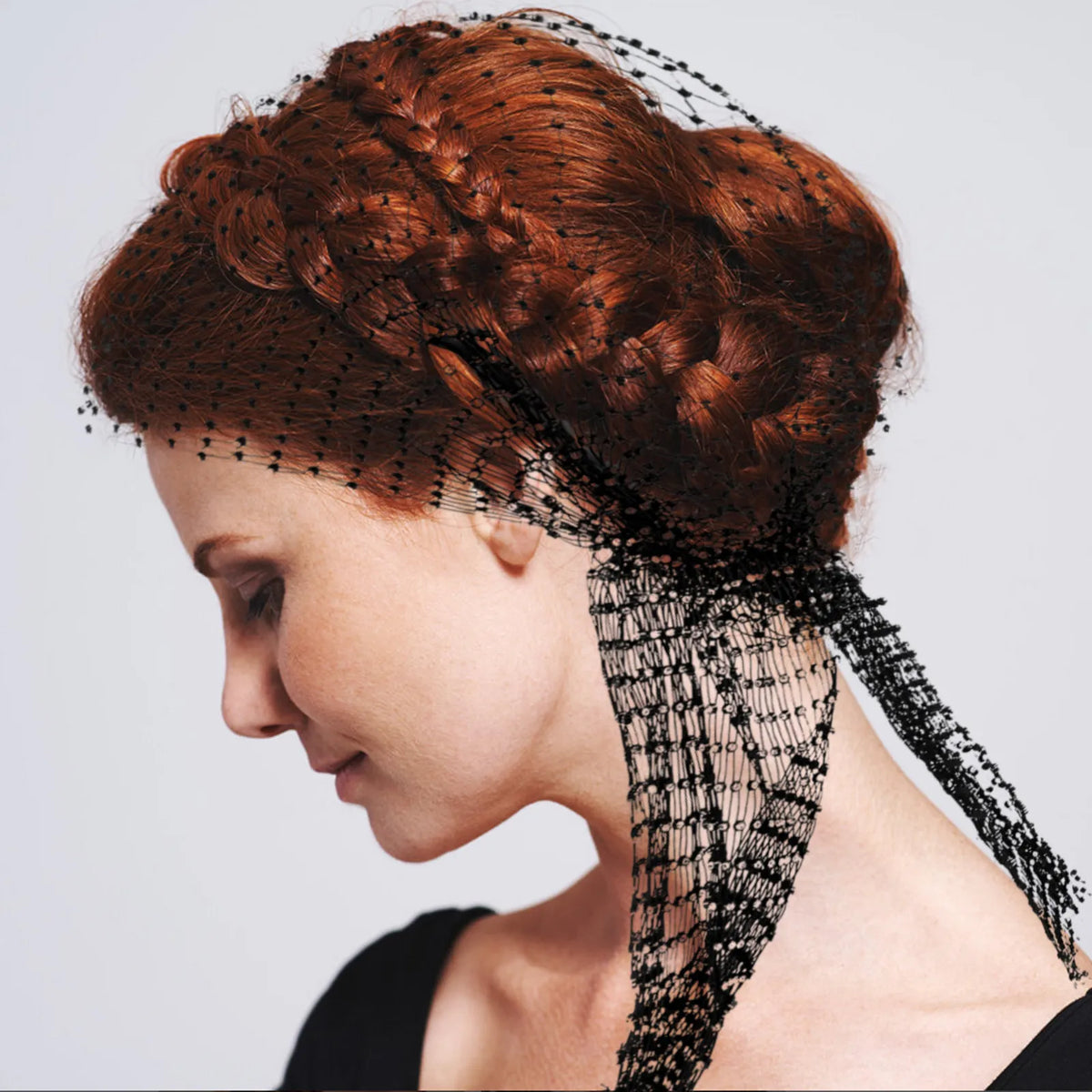 Rhinestone Mesh Headband – Rave & Festival Hair Accessory Rhinestone Headband QXL