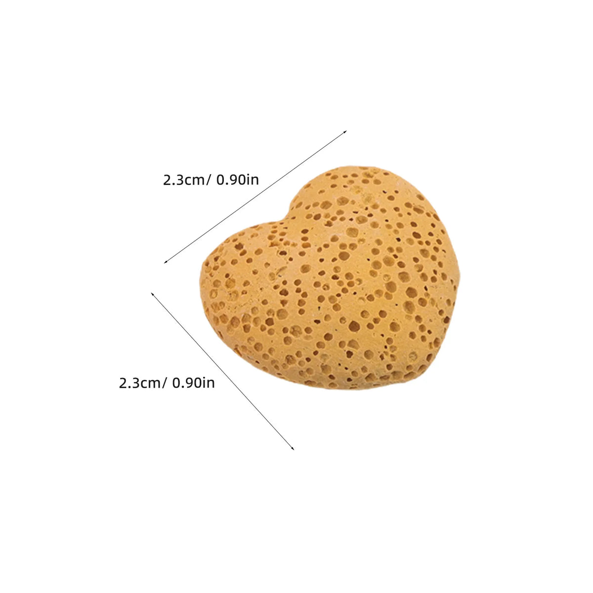 10-Pack Heart Lava Rock Essential Oil Diffuser Stones Lava Diffuser Stones QXL