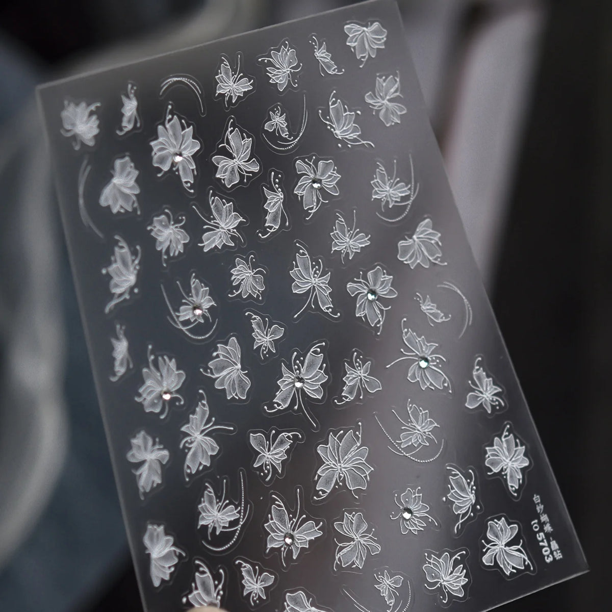 5D Butterfly Rhinestone Nail Stickers – Ballet Style Decals Nail Art Stickers QXL