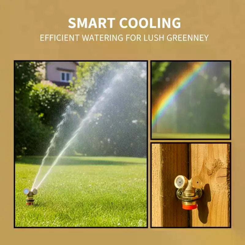 Brass Misting Spray Nozzle | Garden Lawn Irrigation Sprinkler Garden Misting Nozzle QXL
