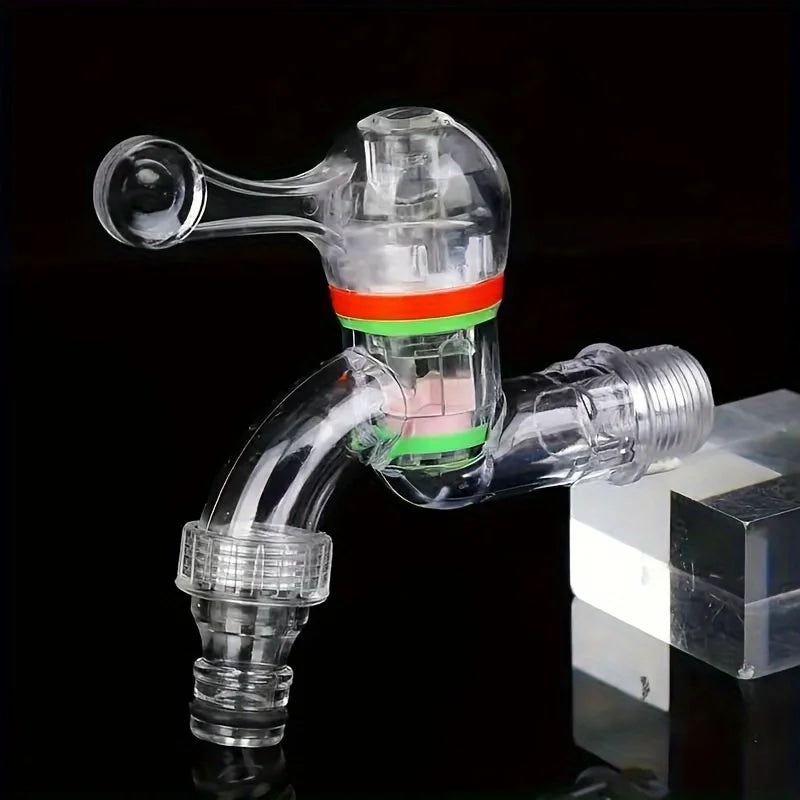 Modern Transparent Plastic Faucet | Freeze-Resistant Tap 9.98cm Plastic Household Faucet QXL