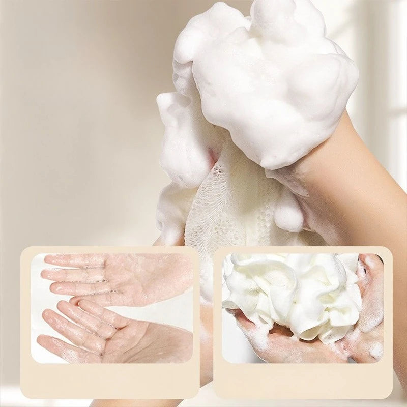 2-in-1 Exfoliating Bath Sponge with Built-In Soap Dispenser Exfoliating Bath Sponge QXL