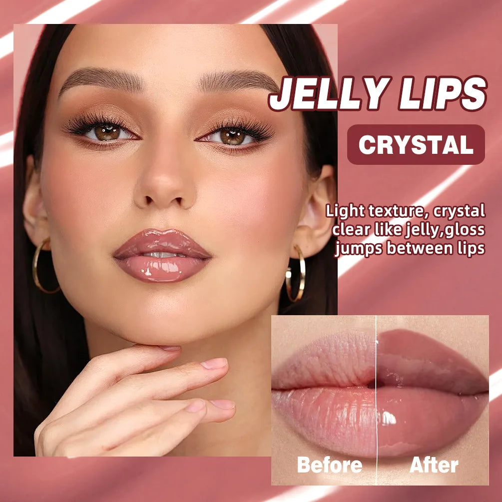QIBEST Crystal Jelly Tinted Lip Serum | Hydrating Lip Gloss Tinted Lip Serum QXL