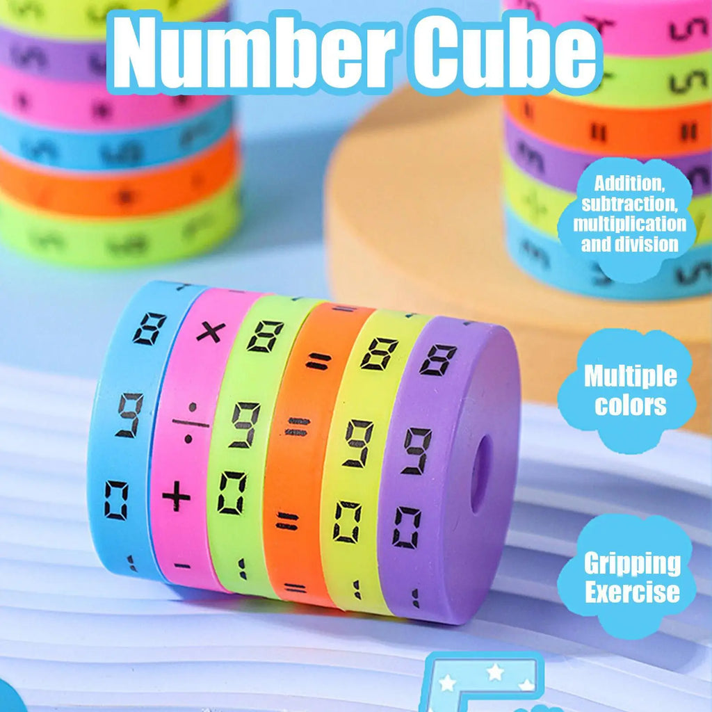 Montessori Arithmetic Cube | Kids Math Learning Puzzle Toy Math Learning Toy QXL