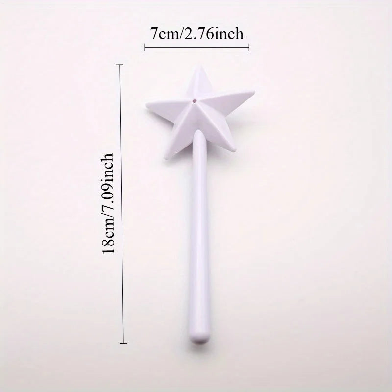 Magic Wand Star Salt & Pepper Shakers – 2-Pack Plastic Set Salt & Pepper Shakers QXL