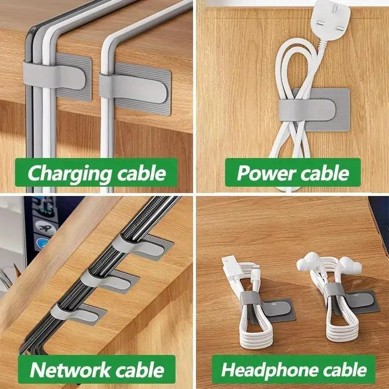 Reusable Self-Adhesive Cable Ties & Cord Organizer Straps Cable Organizer Straps QXL