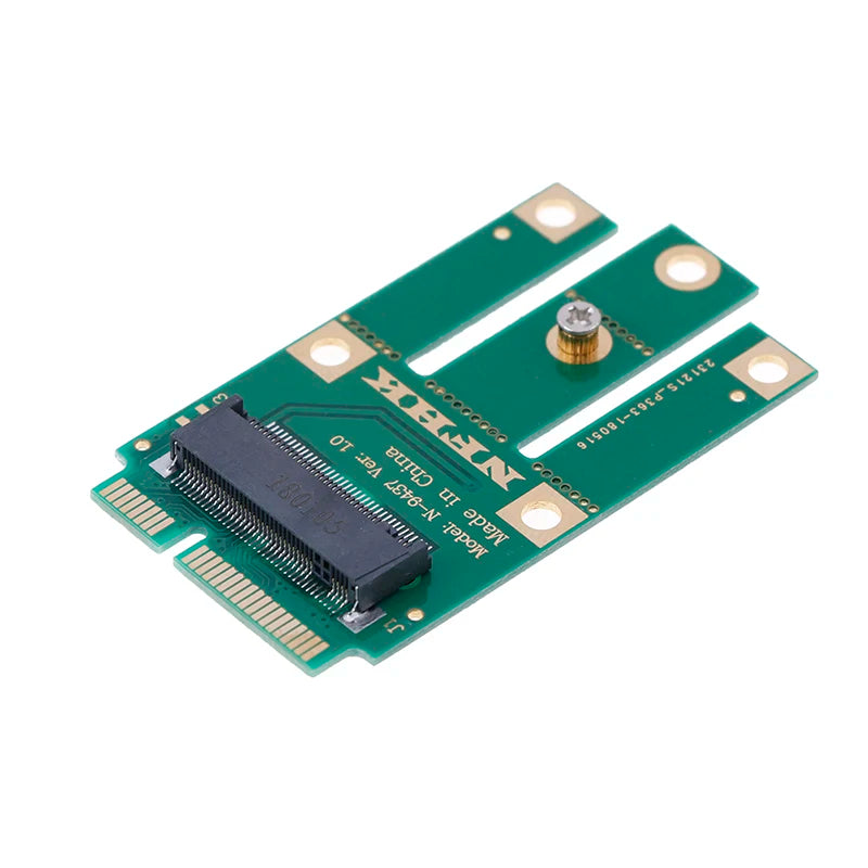 M.2 NGFF Key A/A+E to Mini PCIe Wireless Card Adapter PCIe Adapter Card QXL One Size