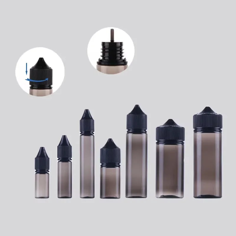 5-Pack PET Squeezable Dropper Bottles 10–120ml | Refillable Refillable Dropper Bottles QXL
