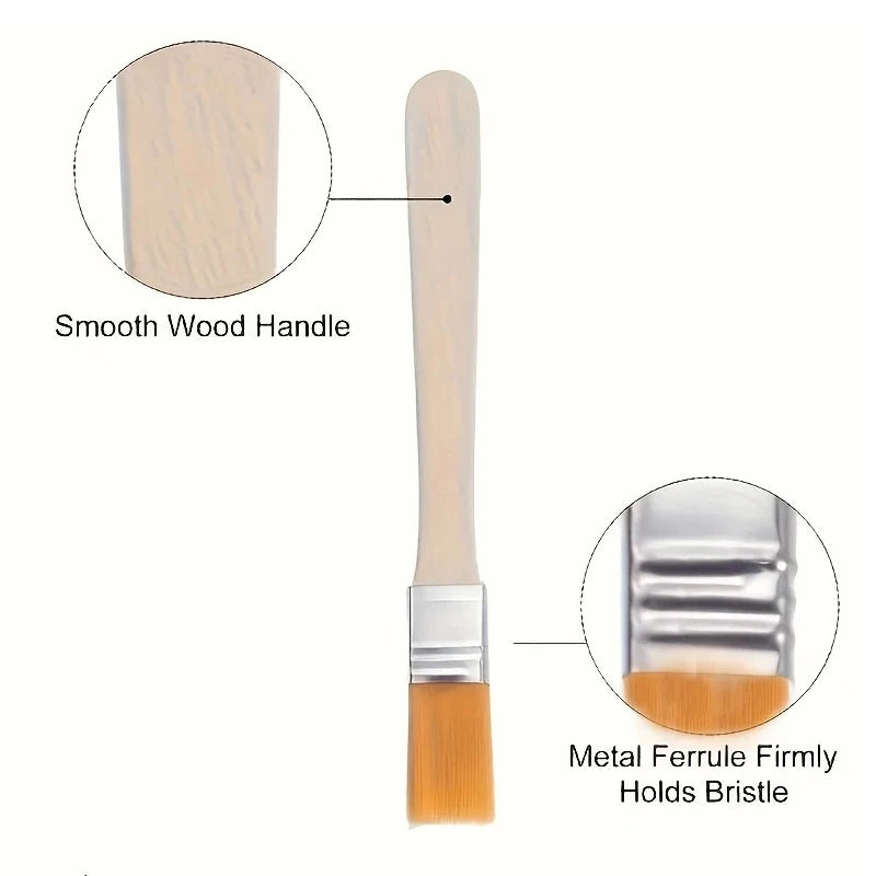 50-Pack Nylon Art Paint Brushes | Watercolor & Wall Set Art Paint Brush Set QXL