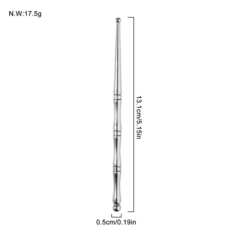 Double-Head Acupoint Massage Pen | Stainless Steel Facial Tool Acupressure Massage Pen QXL