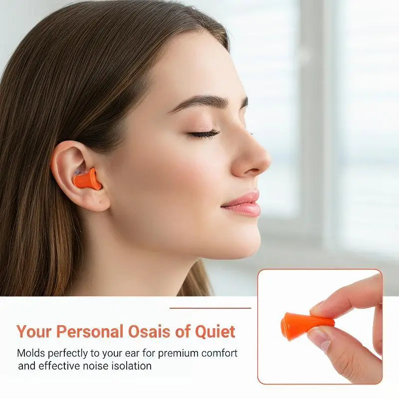 12-Pack Moldable Silicone Earplugs for Sleep & Swimming Silicone Earplugs QXL