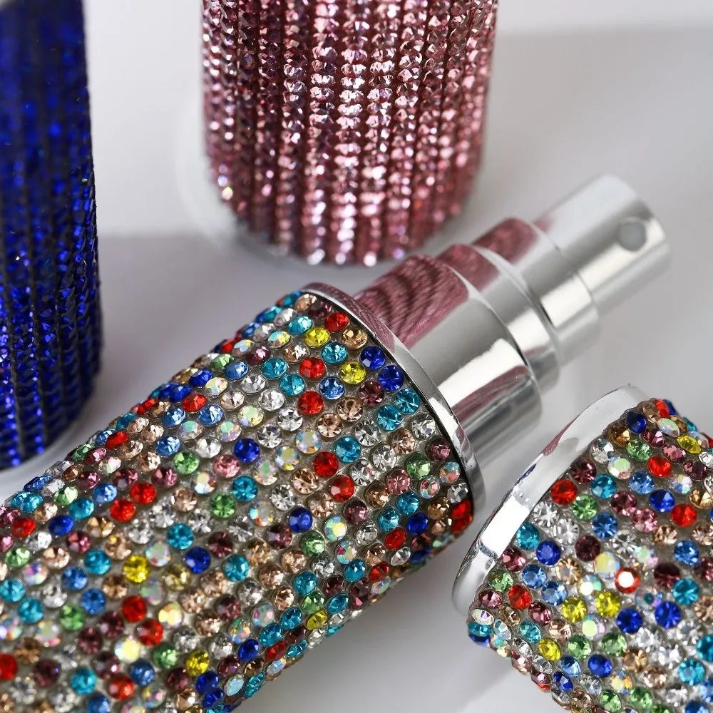 10ml Rhinestone Refillable Perfume Bottle | Fine Mist Atomizer Perfume Atomizer QXL