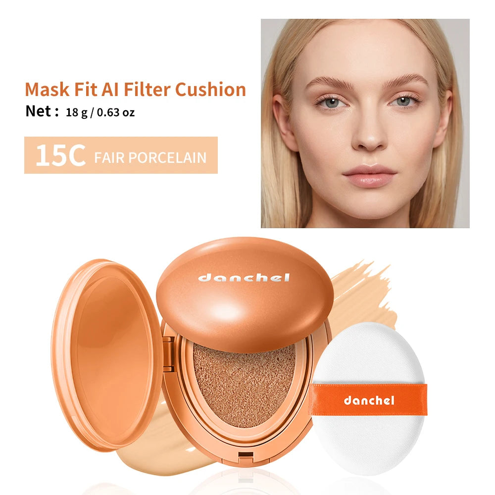 Lakerain Cushion Foundation SPF | Waterproof Full Coverage Cushion Foundation QXL 15C