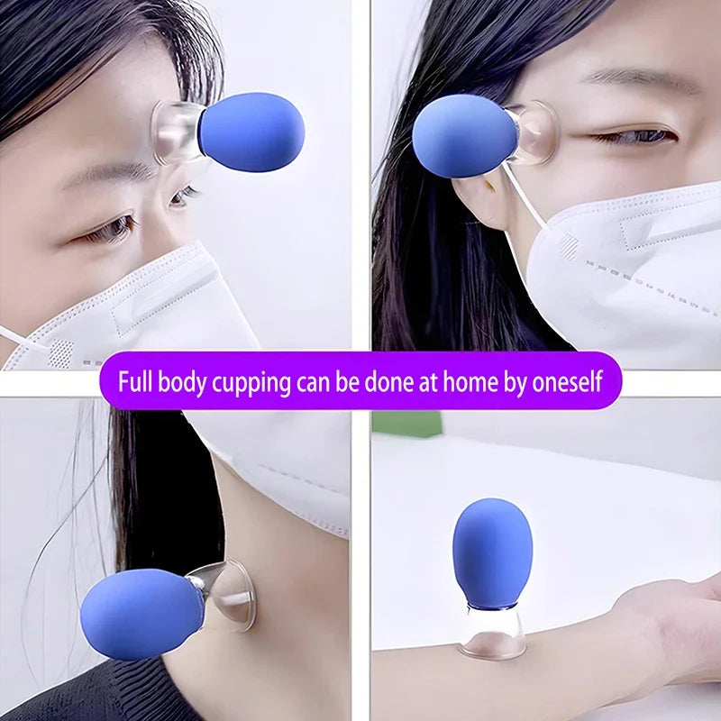 Silicone Cupping Massage Cup – Face, Neck & Body Vacuum Tool Cupping Massage Cup QXL
