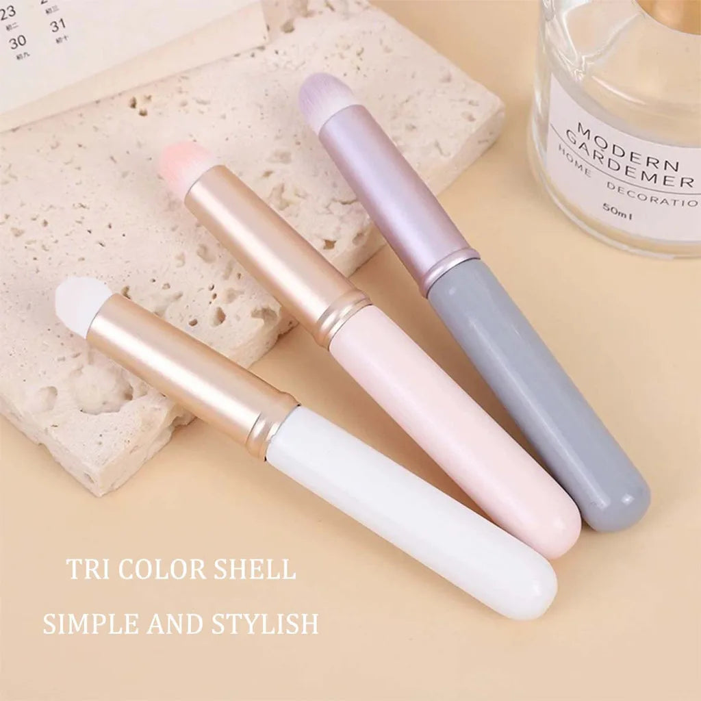 Soft Lip Brush with Cap | Round Tip Concealer Makeup Brush Lip Makeup Brush QXL