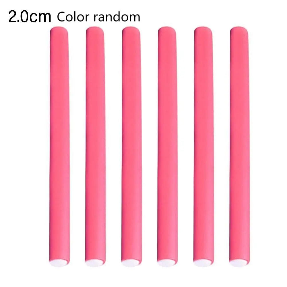 6-Pack Heatless Curling Rods | Soft Sponge Twist Curl Rollers Heatless Curl Rollers QXL 2.0cm