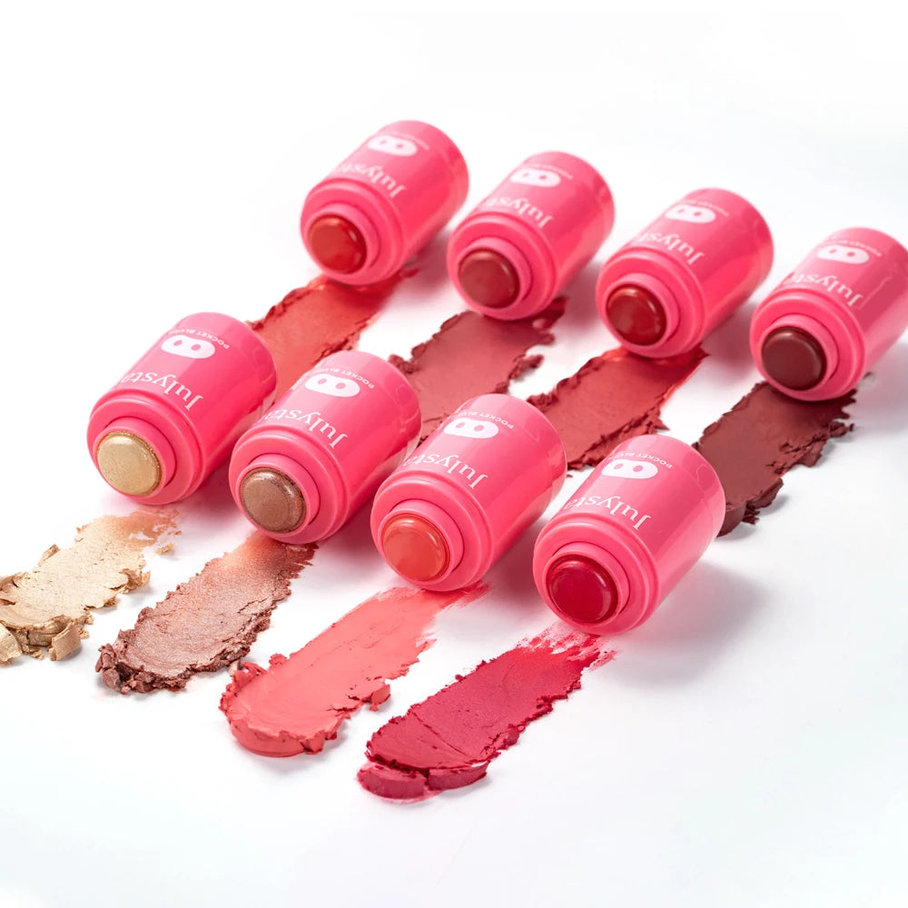 Julystar Sleepy Girl Blush & Highlight Palette | Radiant Finish Blush Highlight Palette QXL