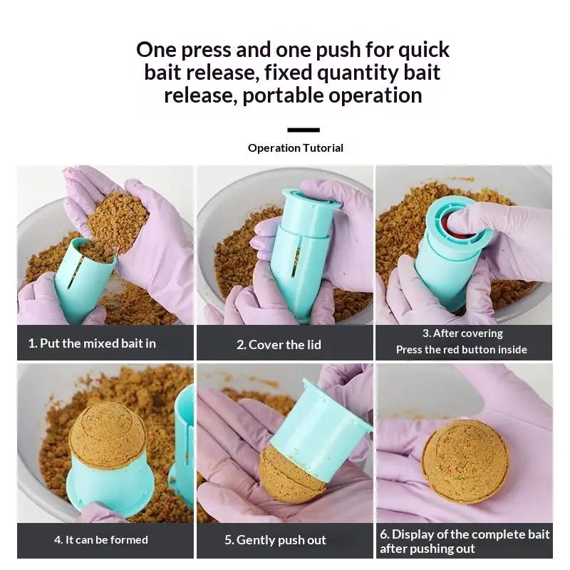Carp Boilie Bait Ball Maker | Easy Bait Press Tool 1 or 2 Pack Fishing Bait Tool QXL