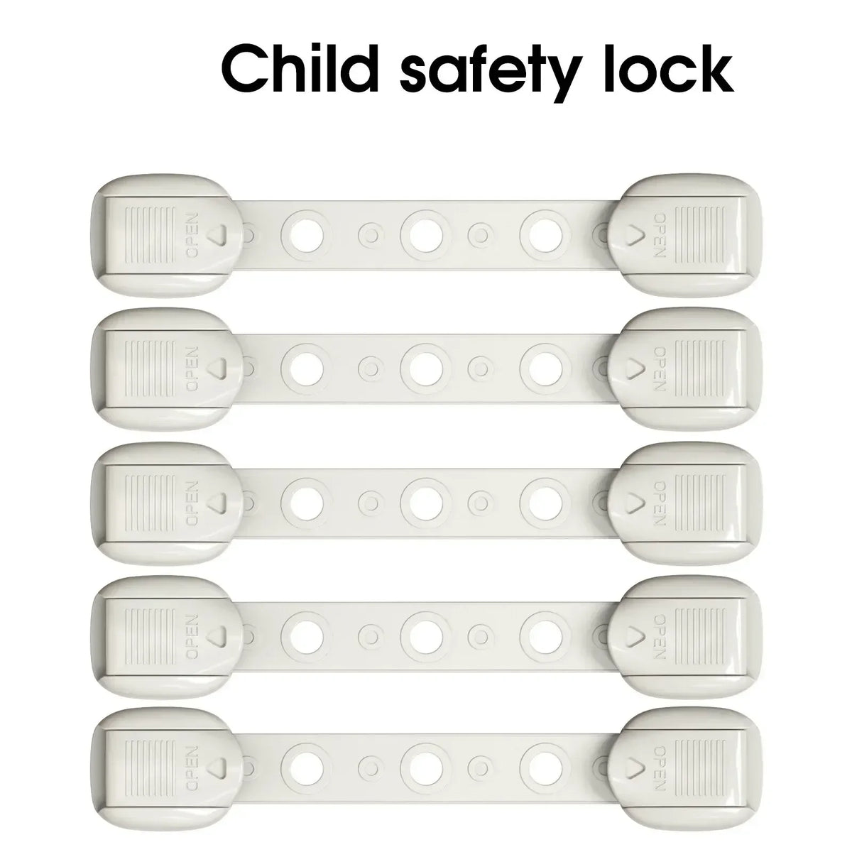 5-Pack Baby Safety Cabinet & Drawer Locks | Anti-Pinch Latches Baby Safety Lock QXL
