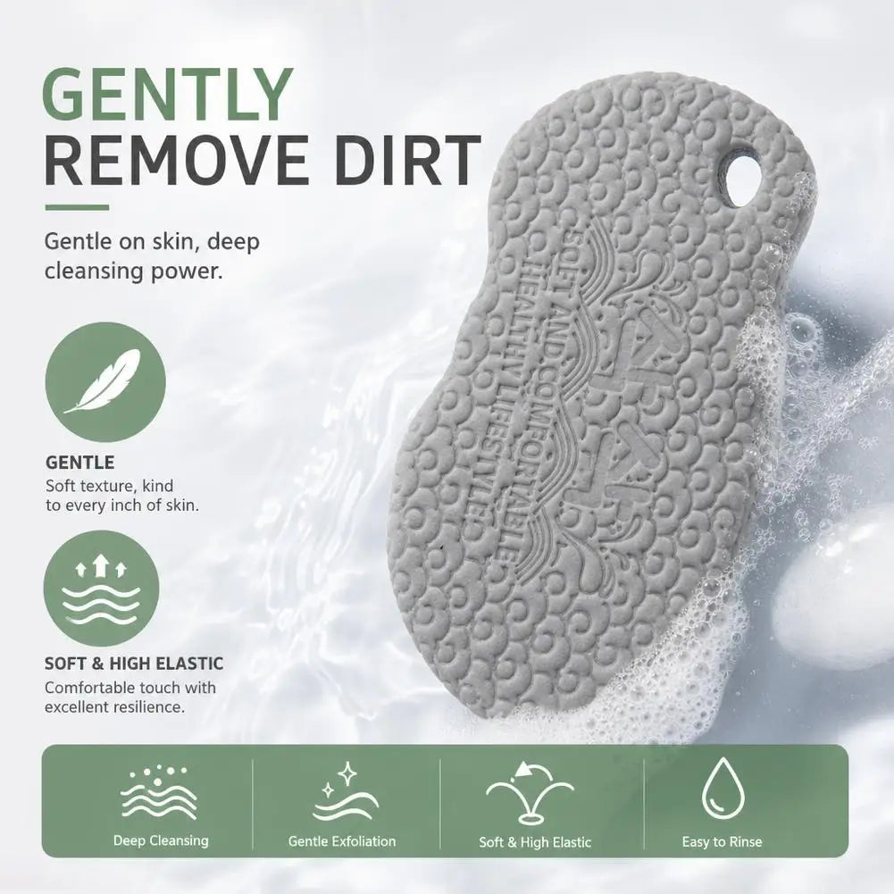 Magic Exfoliating Bath Sponge for Kids & Adults | 1–2 Pack Exfoliating Bath Sponge QXL