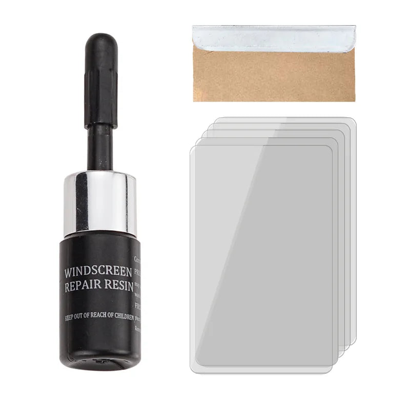 2-Pack DIY Glass Repair Resin Kit | Windshield & Screen Fix Glass Repair Kit QXL 1pc