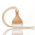 8ml Frosted Glass Perfume Bottle with Wood Lid | Car Freshener Glass Perfume Bottle QXL drop frosted
