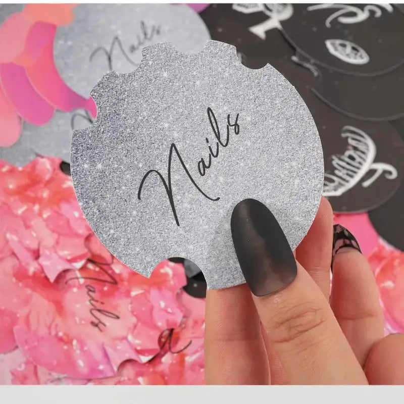 10-Pack Nail Art Display Cards | Nailfie Photo Prop Disc Set Nail Display Cards QXL