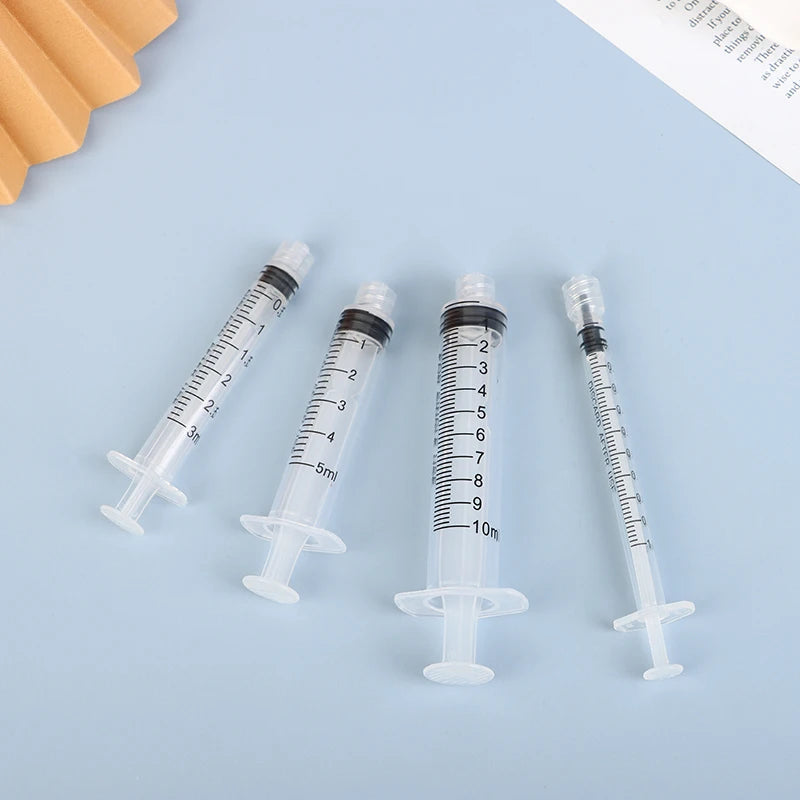10-Pack Luer Lock Plastic Syringes 1–10ml | Measuring Set Plastic Luer Lock Syringes QXL