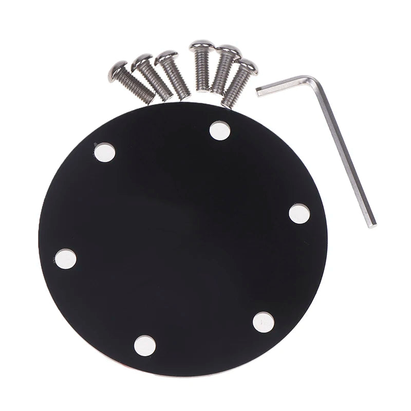 Aluminum 6-Hole Steering Wheel Horn Button Delete Plate Cover Steering Wheel Cover QXL