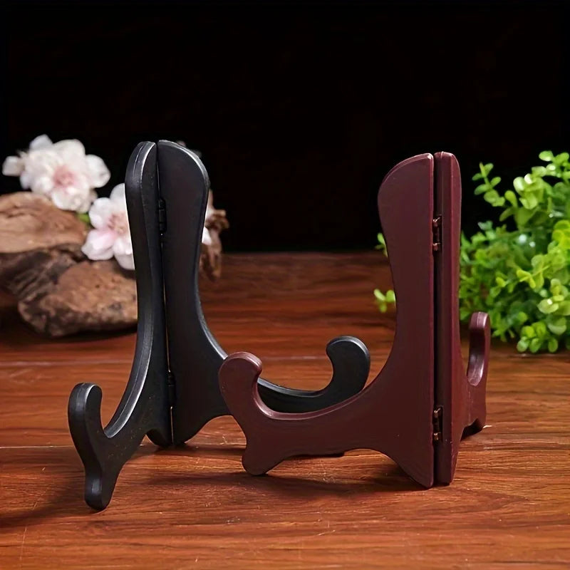 Foldable Transparent Plate Display Stand | Plastic Easel Holder Plate Display Stand QXL