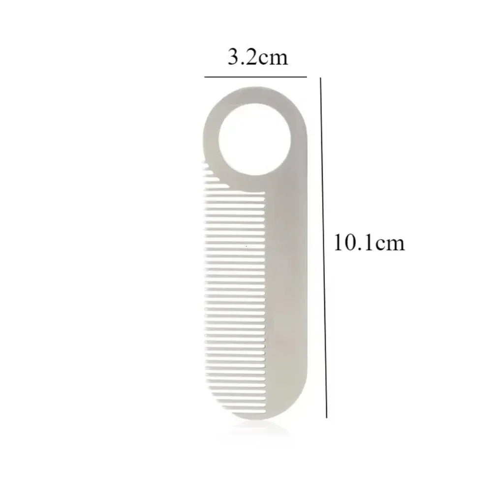 Stainless Steel Pocket Beard Comb | Mini Men's Mustache Tool Beard & Hair Comb QXL