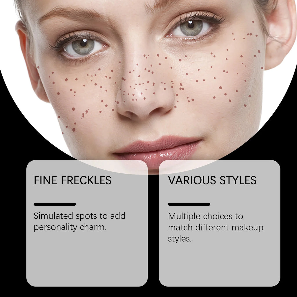 VERONNI 6-Pack Freckle Temporary Tattoo Makeup Stickers Temporary Tattoo Stickers QXL