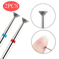 2-Pack Flying Saucer Diamond Nail Drill Bits – Cuticle & Edge Nail Drill Bit QXL 2pcs
