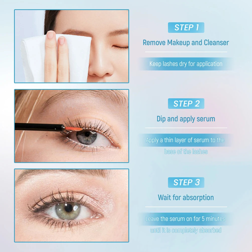 QIBEST Eyelash & Eyebrow Serum | Fuller, Longer Lashes Eyelash & Brow Serum QXL