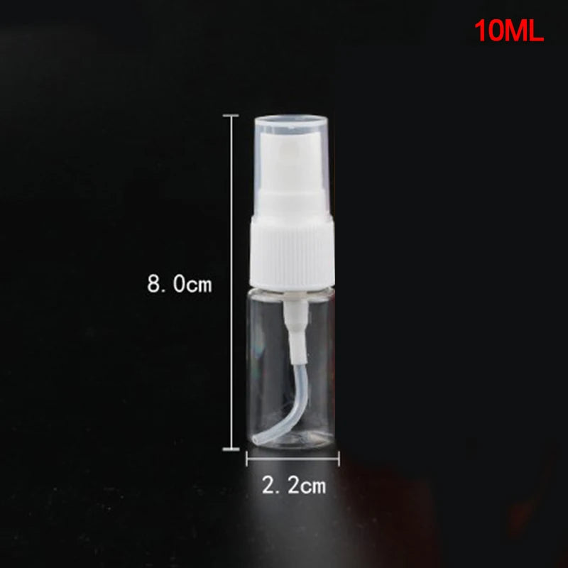 Mini Transparent Spray Bottle for Travel – 10ml to 150ml Travel Spray Bottle QXL 10ml