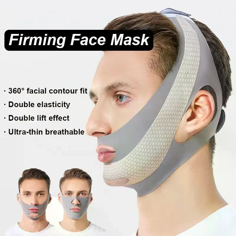 Men's V-Face Lifting Bandage | Chin Contouring Face Mask Face Lifting Bandage QXL