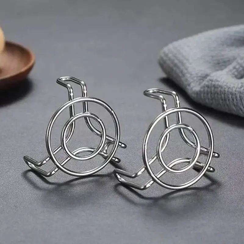 Mini Stainless Steel Steaming Racks Set of 2 | Adjustable Height Steaming Rack Set QXL