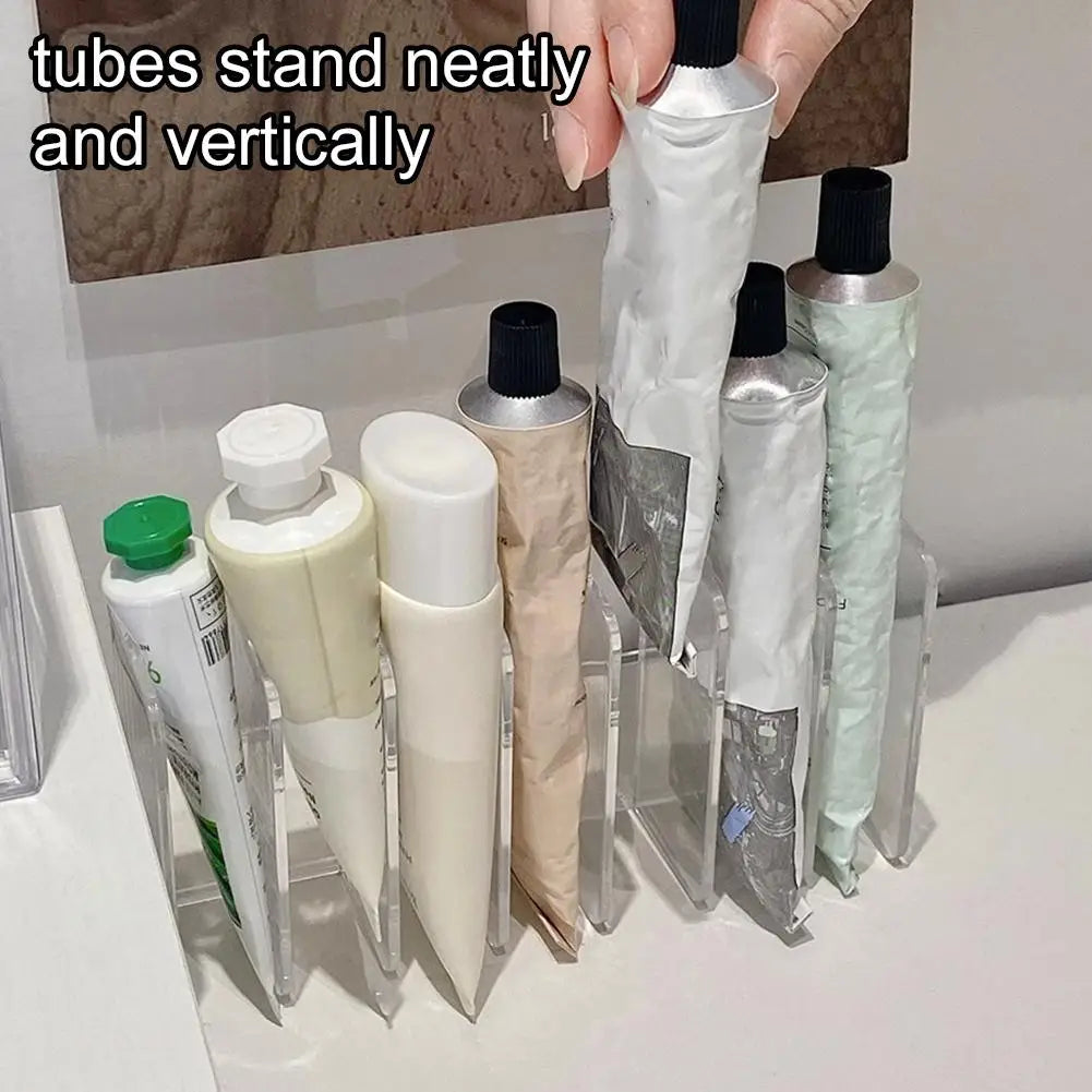 7-Section Clear Acrylic Makeup Organizer & Display Stand Makeup Organizer Stand QXL