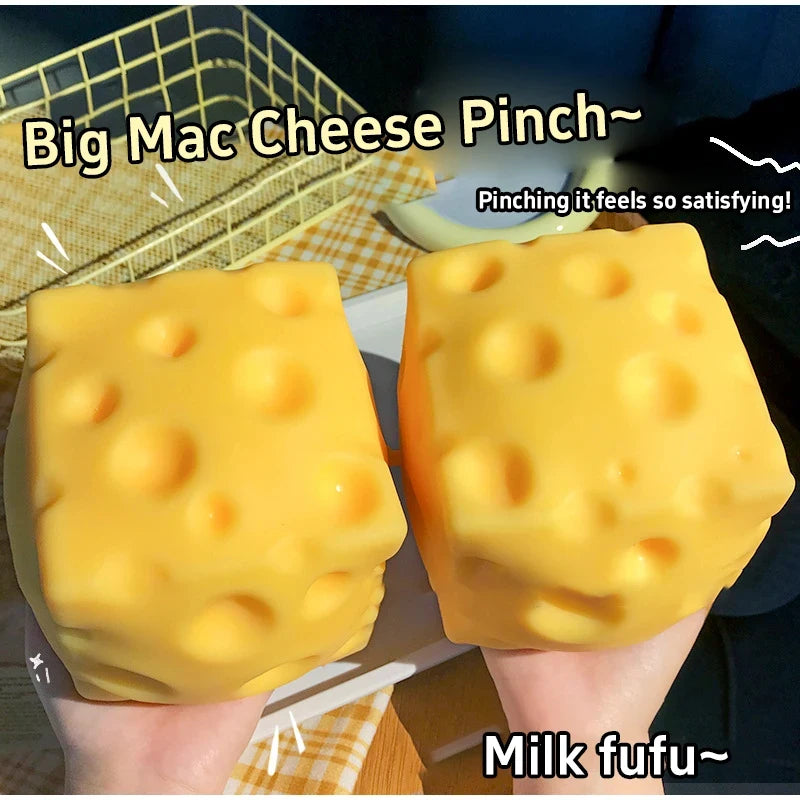 5cm Cheese Squishy Fidget Toy – Slow Rebound Squeeze Ball Fidget Squeeze Toy QXL