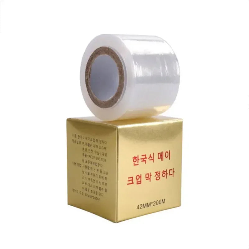 200M Clear Plastic Wrap Film for Lash Extensions & Brow Tattoo Salon Wrap Film QXL