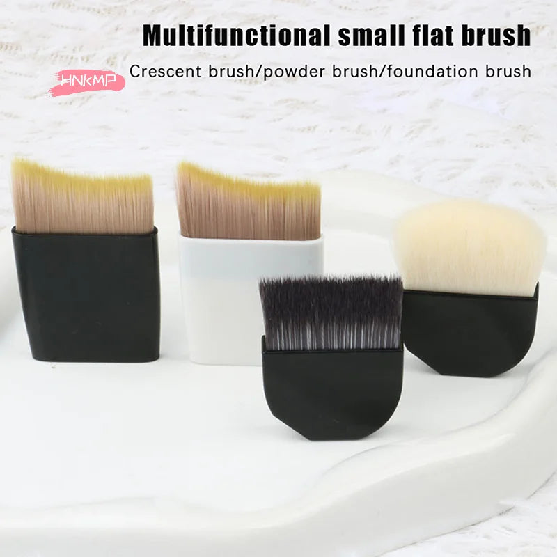 Crescent Foundation Brush | Ultra-Thin Soft Synthetic Bristle Foundation Makeup Brush QXL