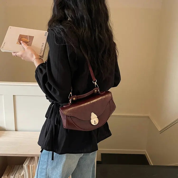 Vintage Luxe Leather Diaper Bag | Women's Large Tote Crossbody Leather Diaper Bag QXL