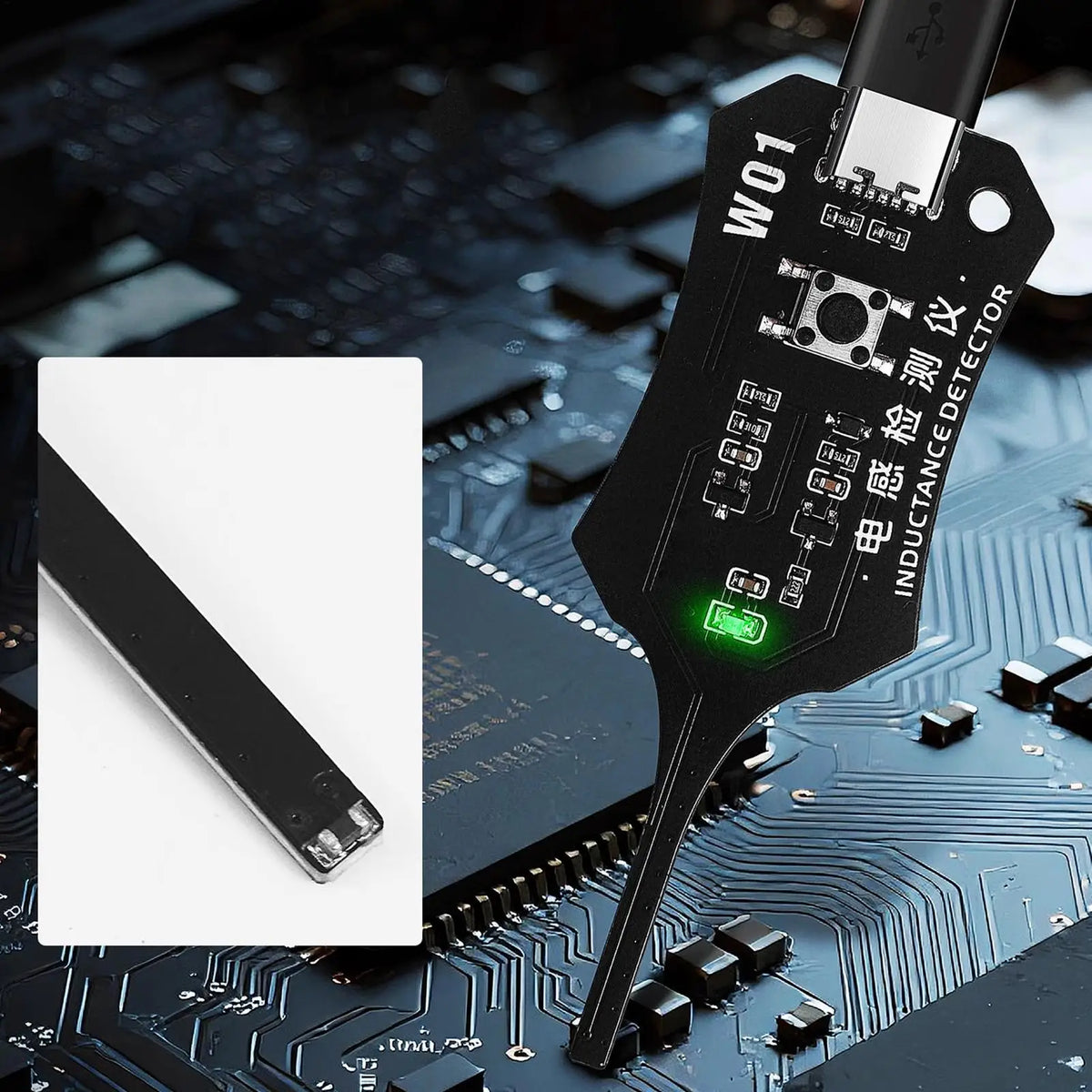 W01 Type-C Inductance Tester | Motherboard Coil Tester Inductance Tester QXL