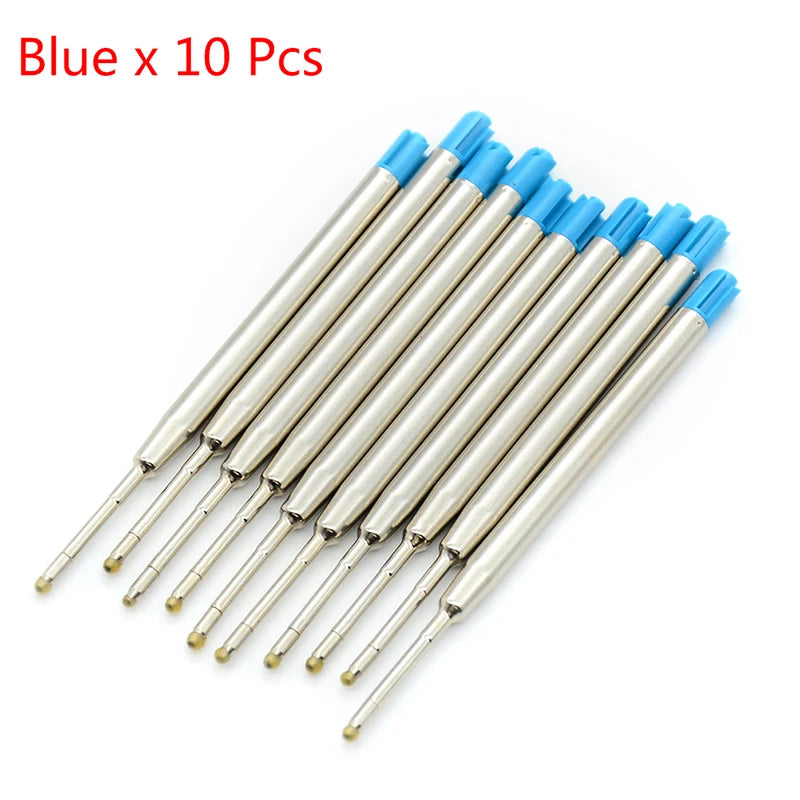 10-Pack Parker-Style 1.0mm Blue Ink Ballpoint Pen Refills Ballpoint Pen Refills QXL Blue