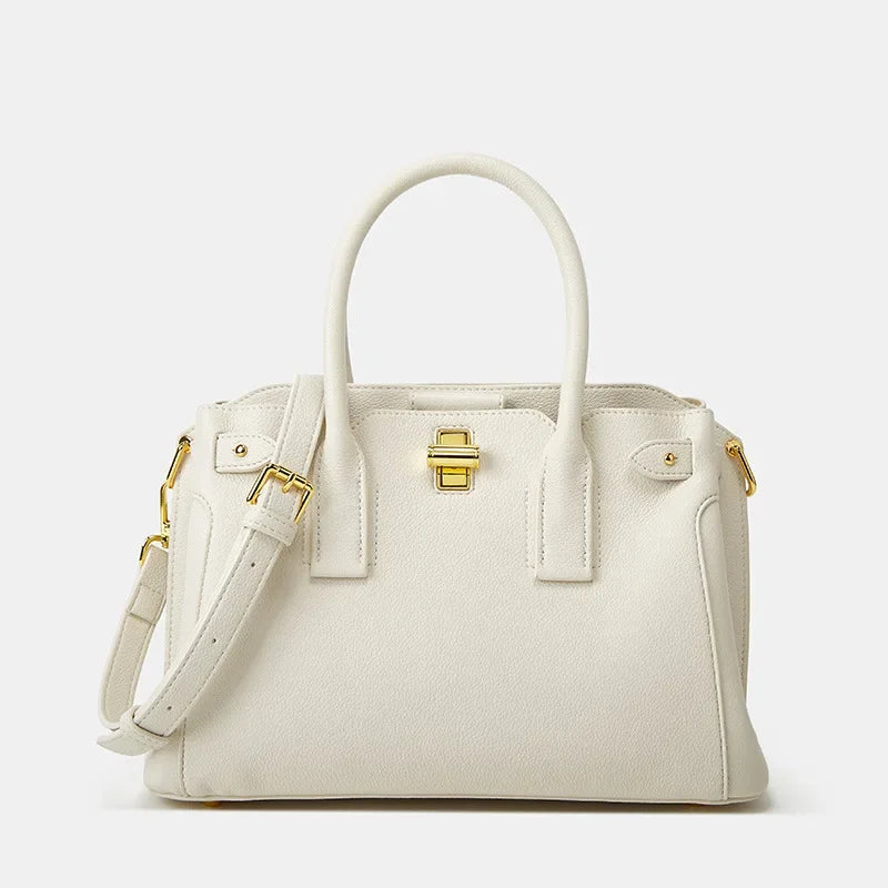 Designer Leather Diaper Bag | Large Capacity Shoulder Bag Leather Diaper Bag QXL