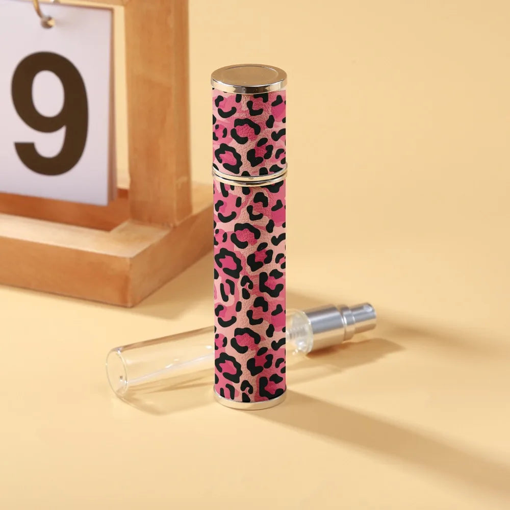 10ml Refillable Mini Perfume Atomizer | PU Leather Spray Bottle Perfume Atomizer QXL 06